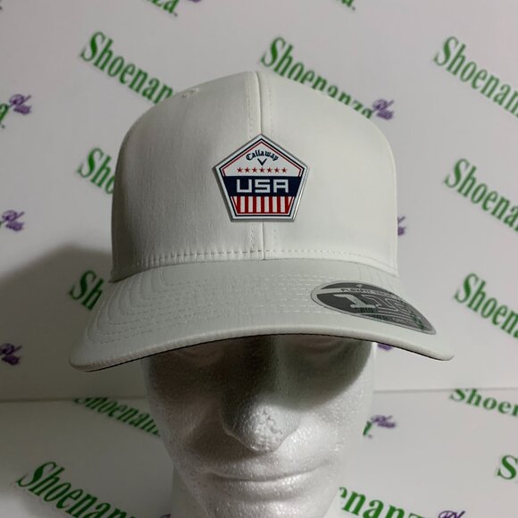 Callaway Hat Patriot Patriotic USA Adjustable Golf Stars White Blue Cap One Size - Picture 1 of 8